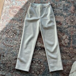 Aritzia Cream Leather Pants